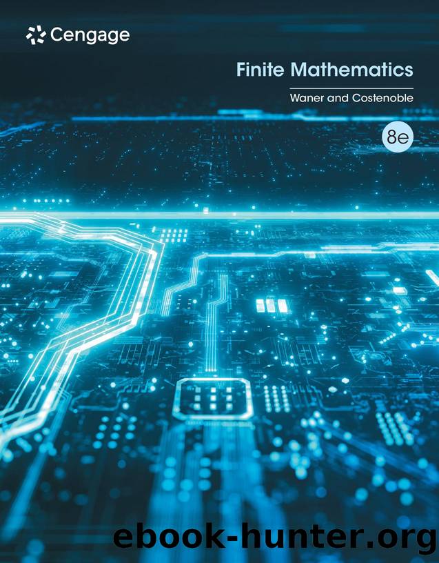 Finite Mathematics by Waner Stefan;Costenoble Steven;