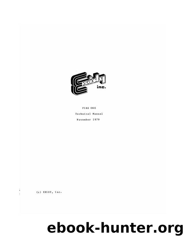 Fire One, by Exidy (1979) by Unknown