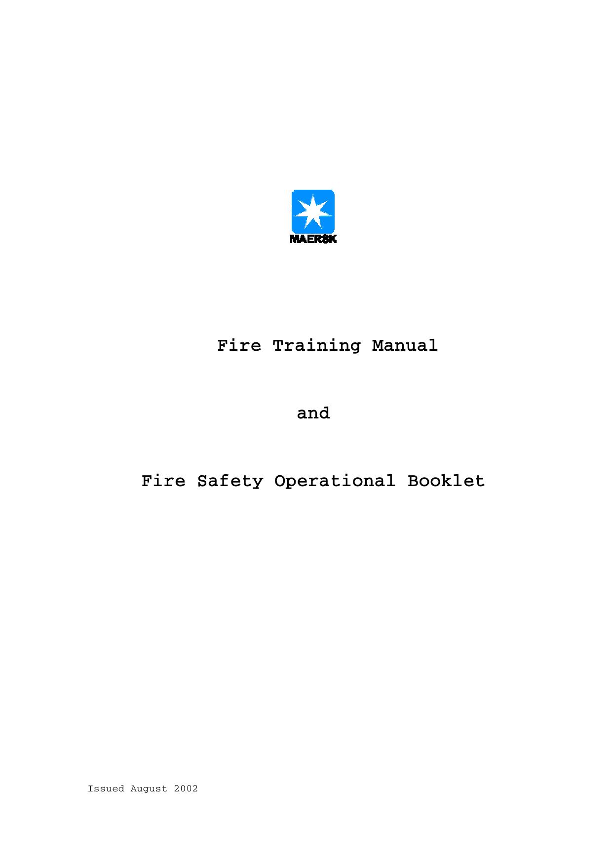 Fire Training Manual by Unknown
