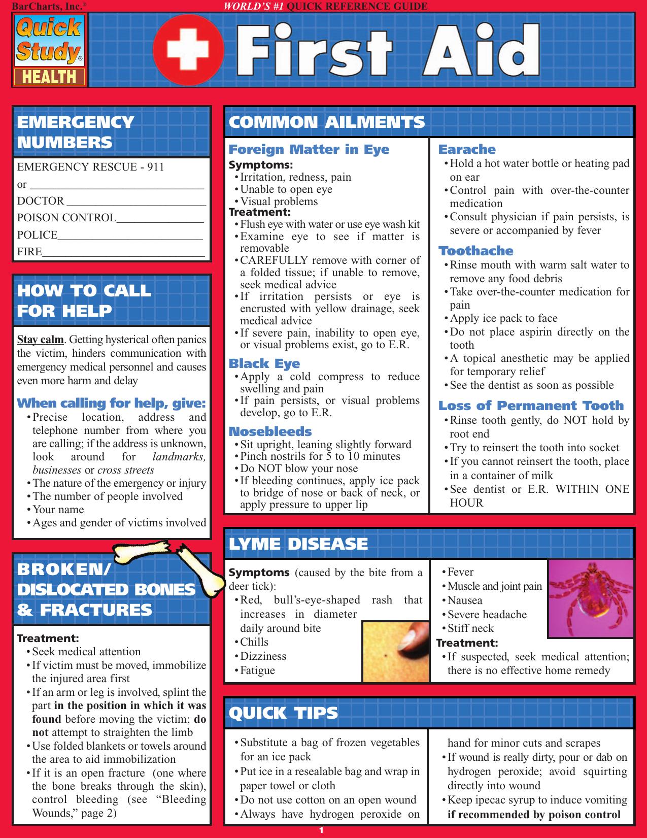 First Aid by Unknown