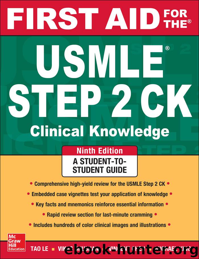 First Aid for the USMLE Step 2 CK by Tao Le