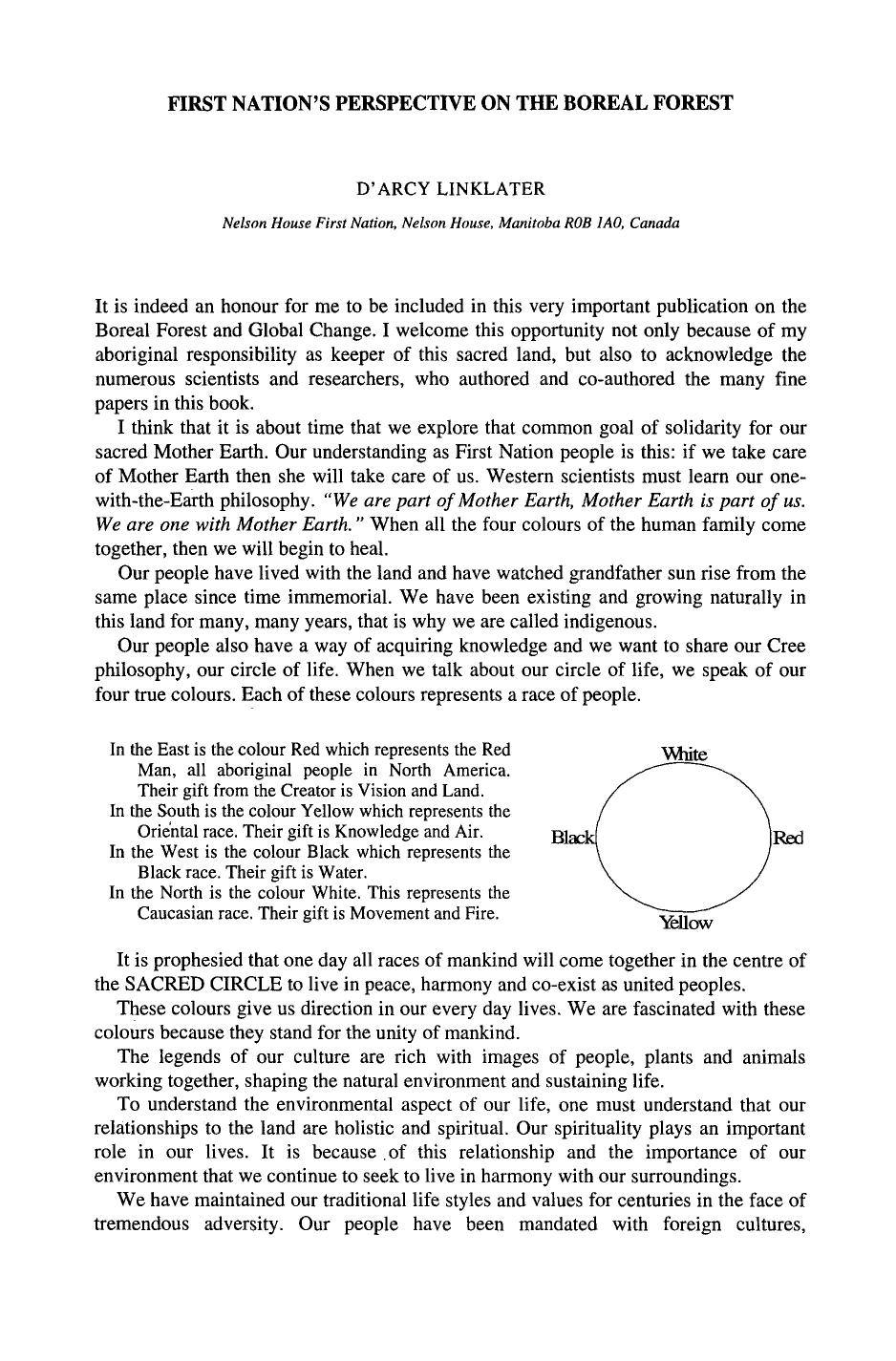 First Nation's perspective on the Boreal Forest by Unknown