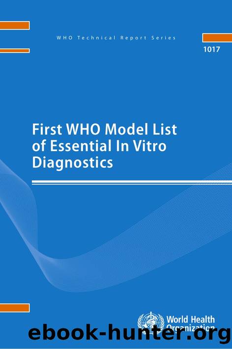 First WHO Model List of Essential in Vitro Diagnostics by World Health Organization