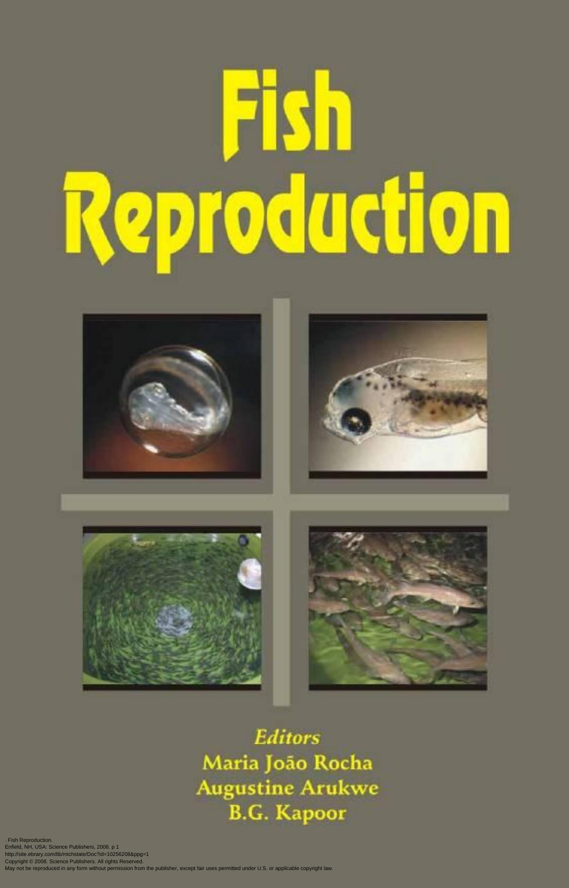 Fish reproduction by Maria João Rocha; Augustine Arukwe; B G Kapoor