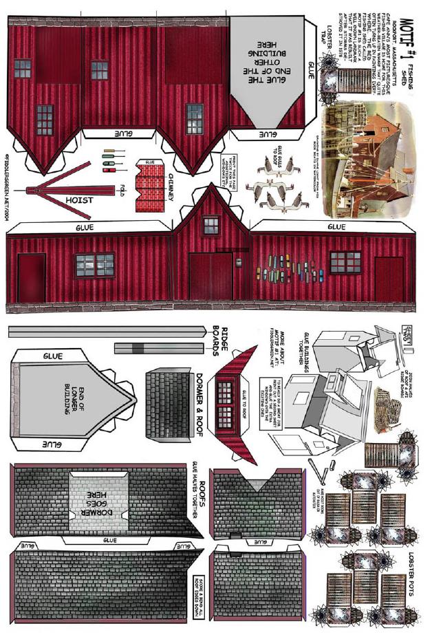 Fishing Shed Z Scale by Unknown