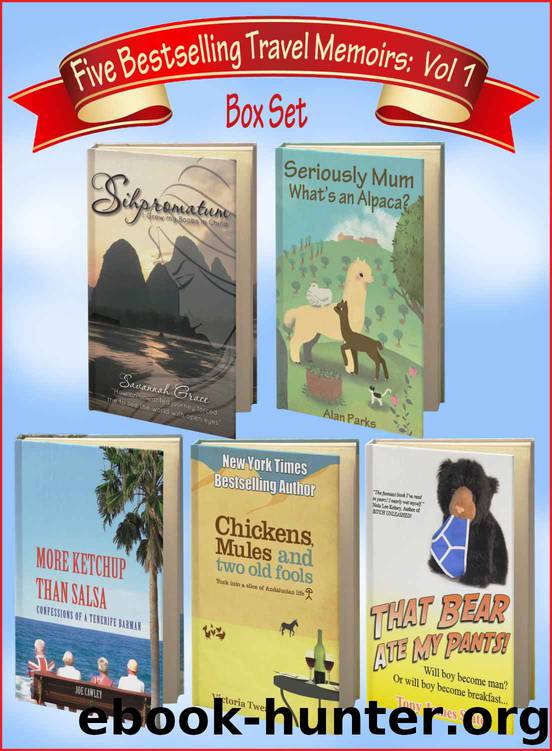 Five Bestselling Travel Memoirs Box Set by Twead Victoria & James Slater Tony & Cawley Joe & Grace Savannah & Parks Alan