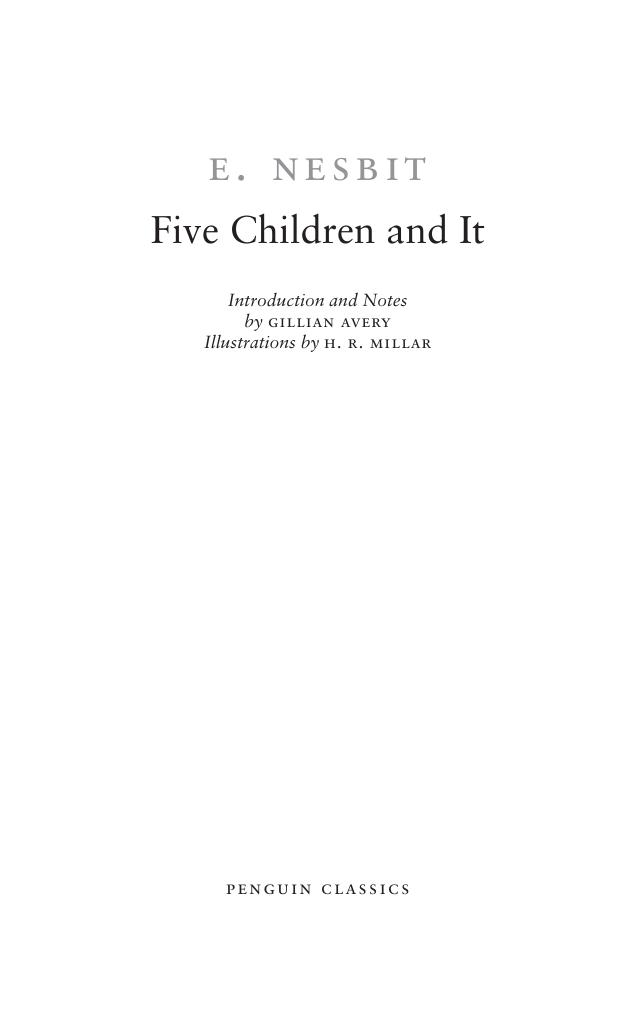 Five Children and It by E. Nesbit
