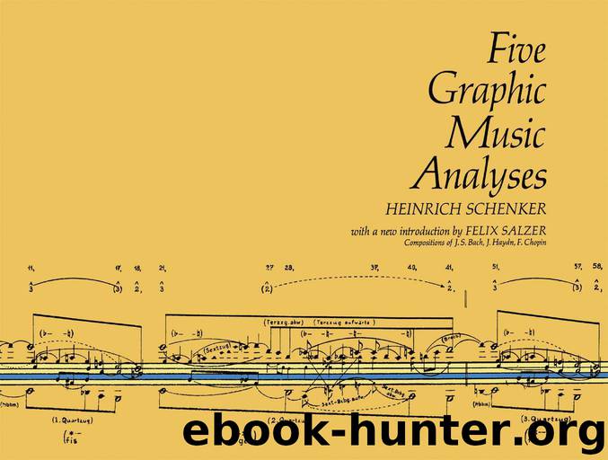 Five Graphic Music Analyses (Dover Books on Music) by Heinrich Schenker