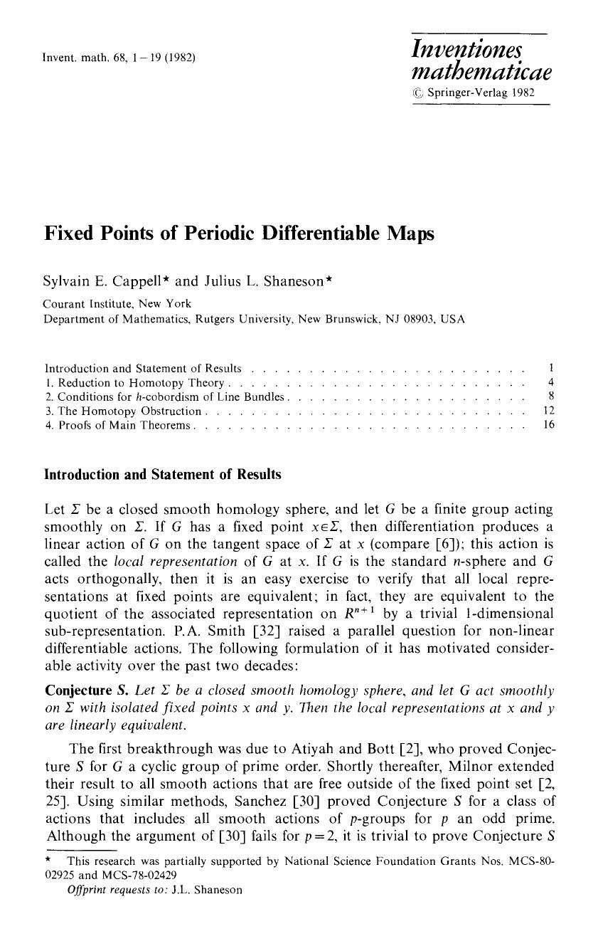 Fixed points of periodic differentiable maps by Unknown