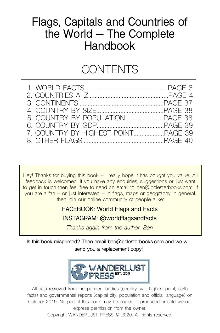 Flags Capitals And Countries Of The World The Complete Handbook by Unknown