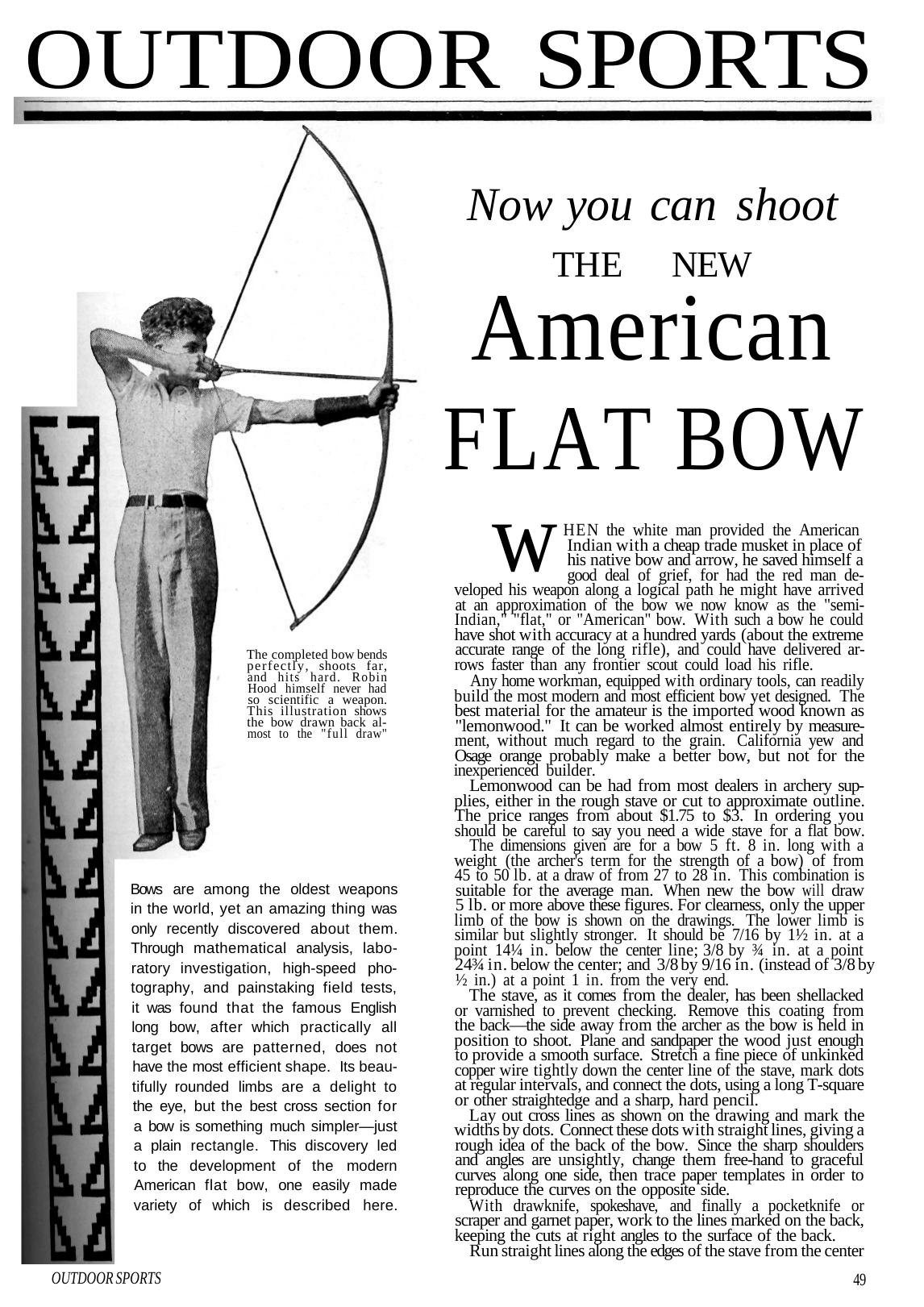 Flat Bow Popular Mechanics by Unknown