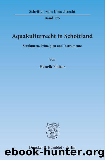 Flatter by Schriften zum Umweltrecht (9783428539956)