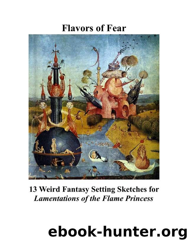 Flavors of Fear, 13 sketches (LotFP) by Unknown