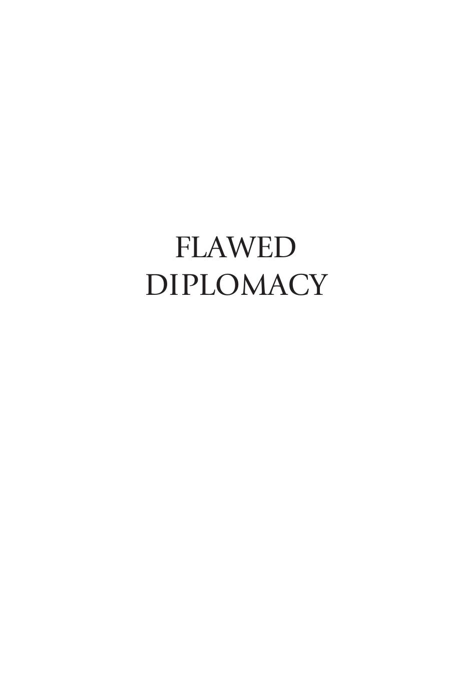 Flawed Diplomacy: The United Nations & the War on Terrorism by VICTOR COMRAS