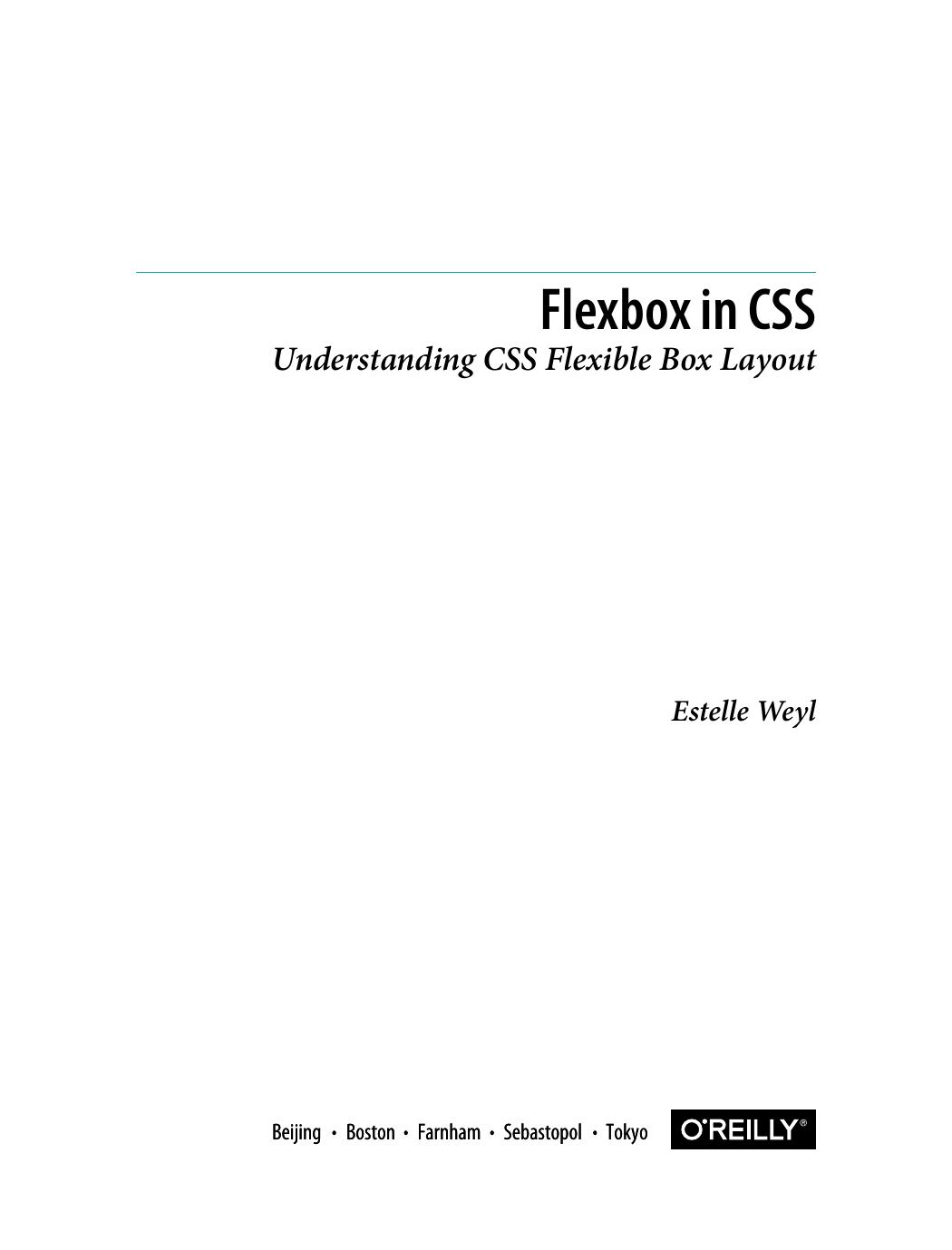 Flexbox in CSS by Estelle Weyl