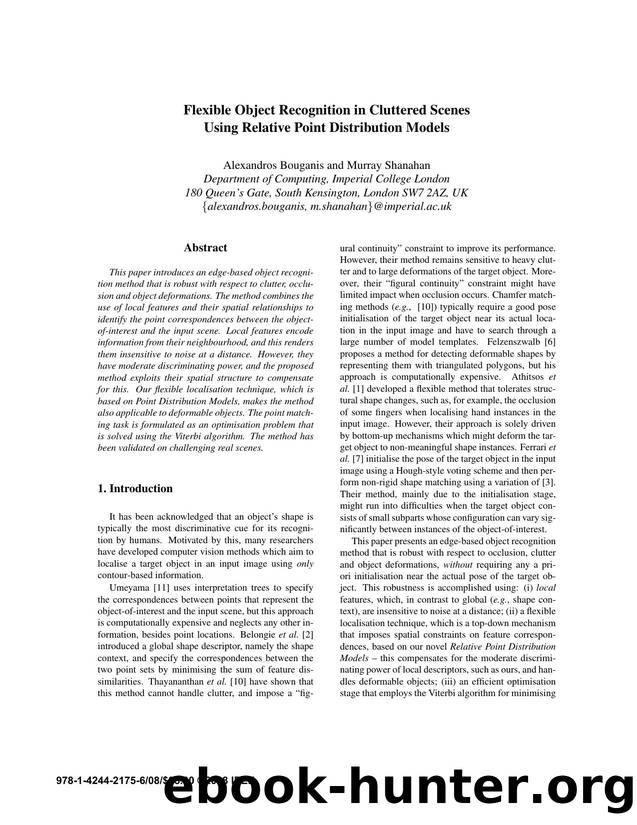 Flexible Object Recognition in Cluttered Scenes Using Relative Point Distribution Models by 