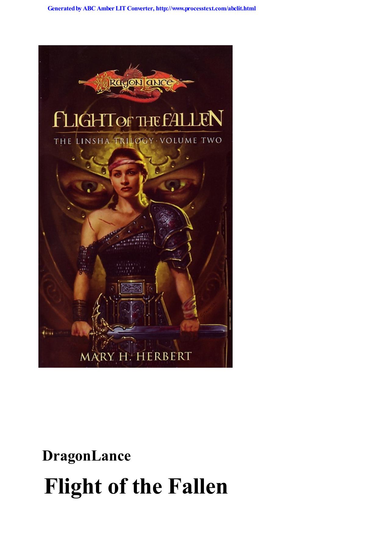 Flight of the Fallen by Mary H. Herbert