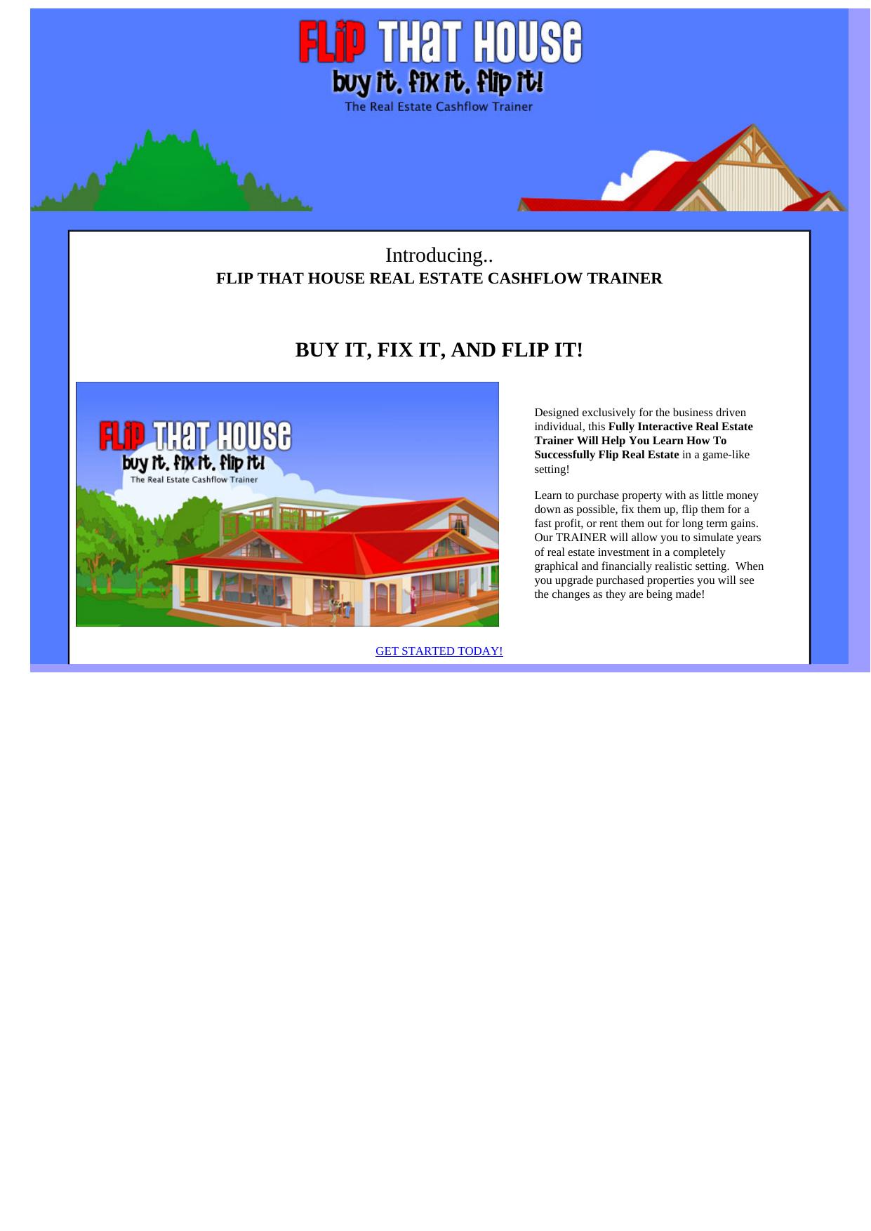 Flip That House Real Estate Cashflow Game. by Best of Kuszter's Collection