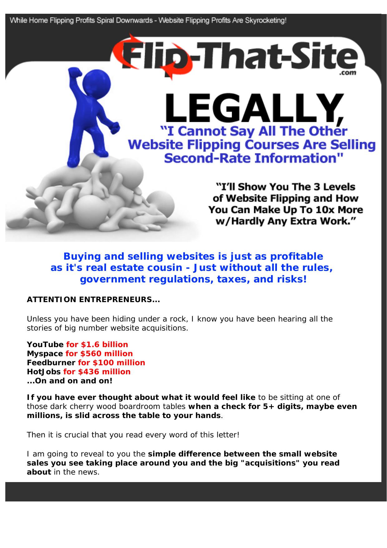 Flip That Site. by Best of Kuszter's Collection