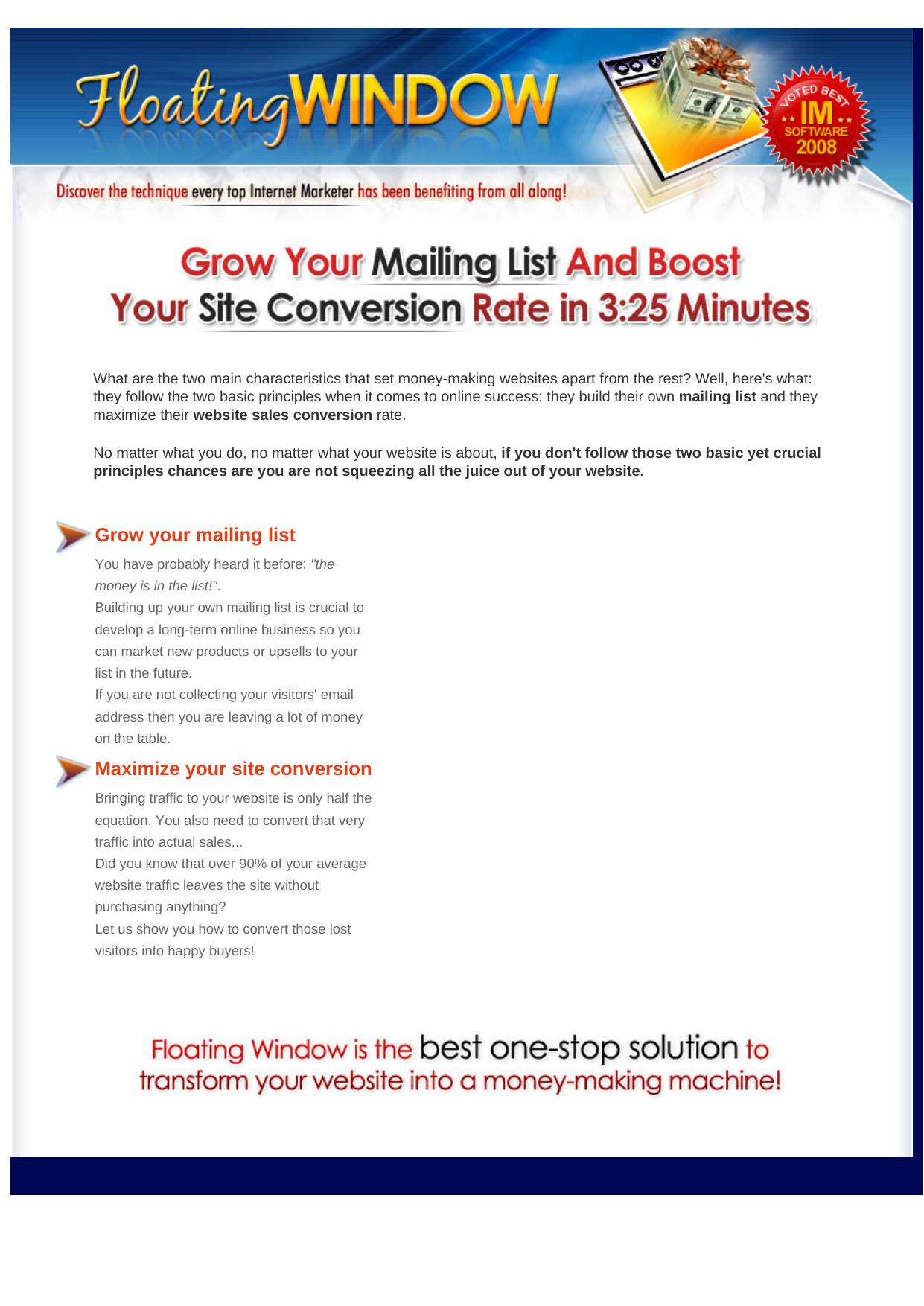 Floating Window. by Best of Kuszter's Collection