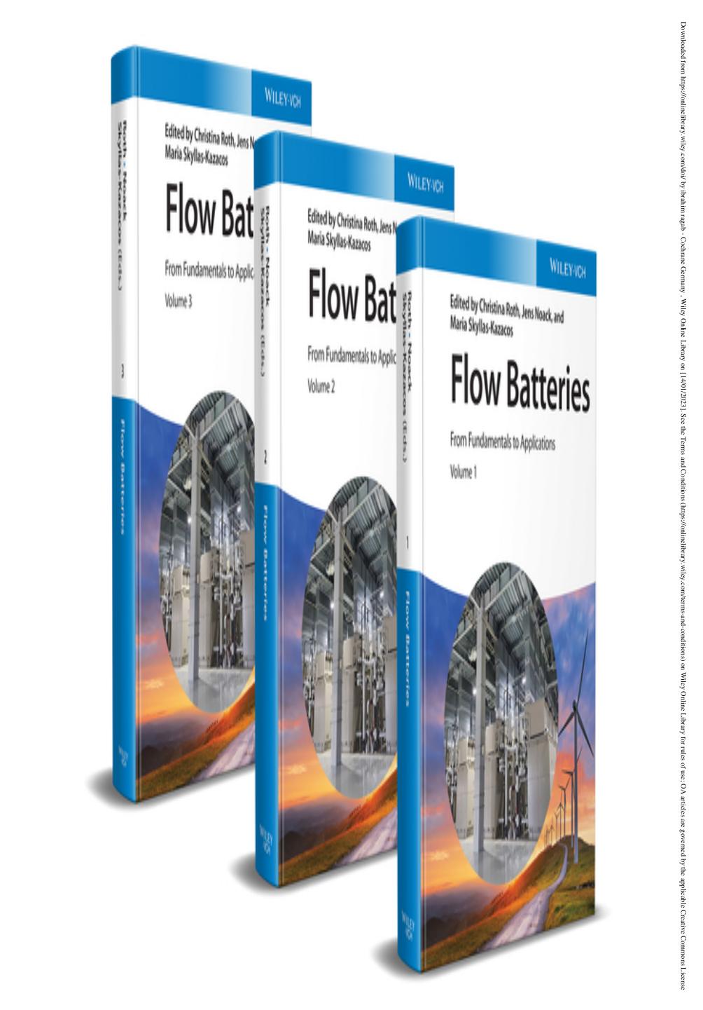 Flow Batteries: From Fundamentals to Applications by Christina Roth; Jens Noack; Maria Skyllas-Kazacos