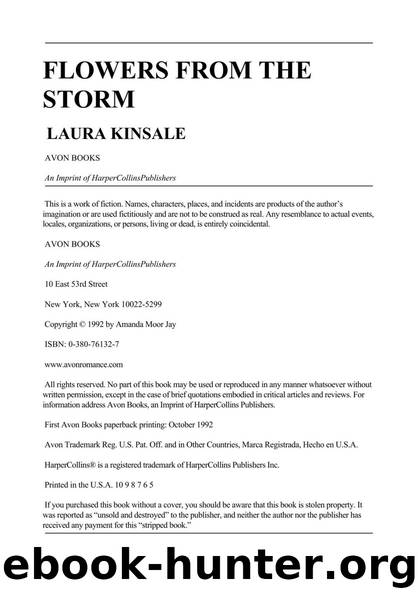 Flowers From the Storm by Laura Kinsale