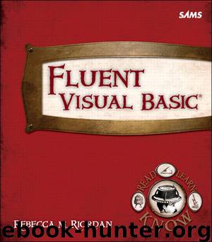 Fluent Visual Basic® (Eiji Yamane's Library) by Rebecca M. Riordan