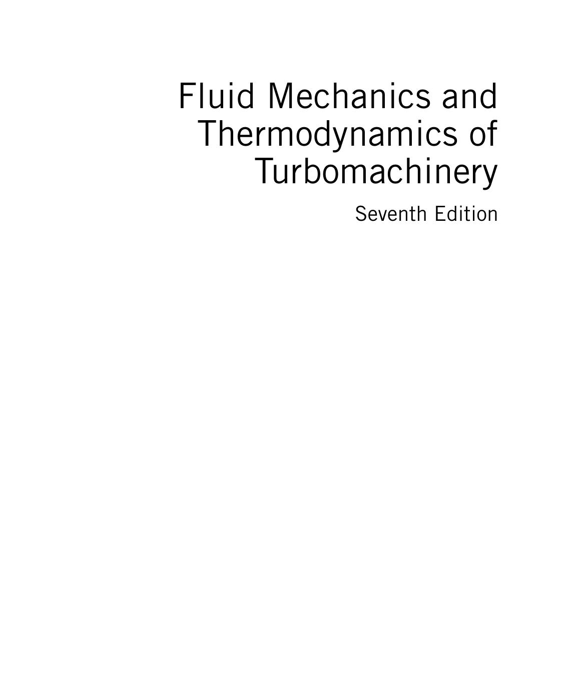 Fluid Mechanics and Thermodynamics of Turbomachinery by S.L. Dixon and Cesare Hall (Auth.)