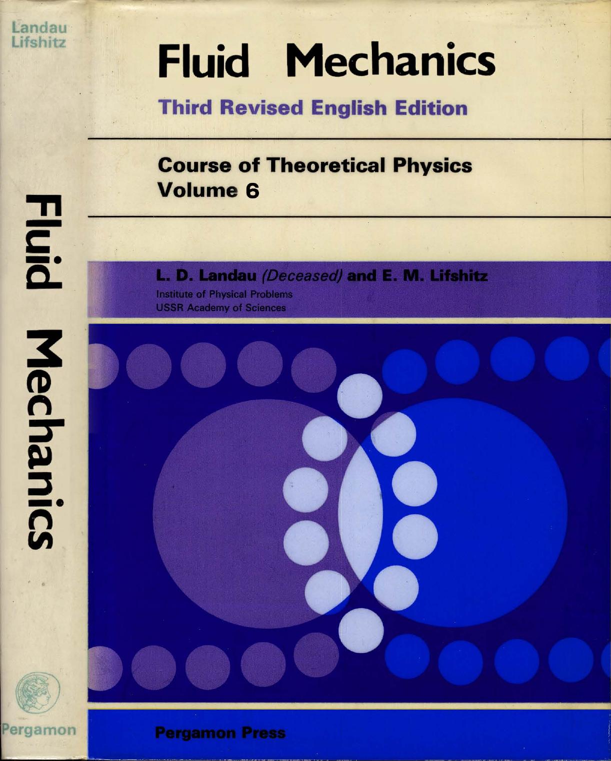 Fluid Mechanics, Third Revised English Edition by L. D. Landau E. M. Lifshitz