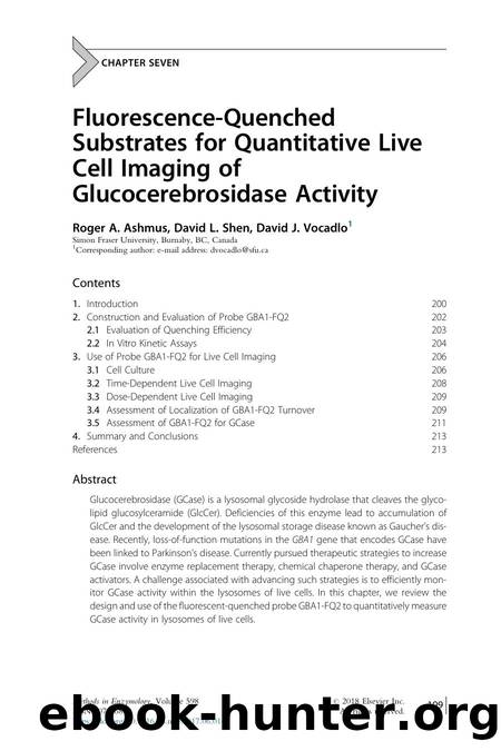 Fluorescence-Quenched Substrates for Quantitative Live Cell Imaging of Glucocerebrosidase Activity by Roger A. Ashmus & David L. Shen & David J. Vocadlo