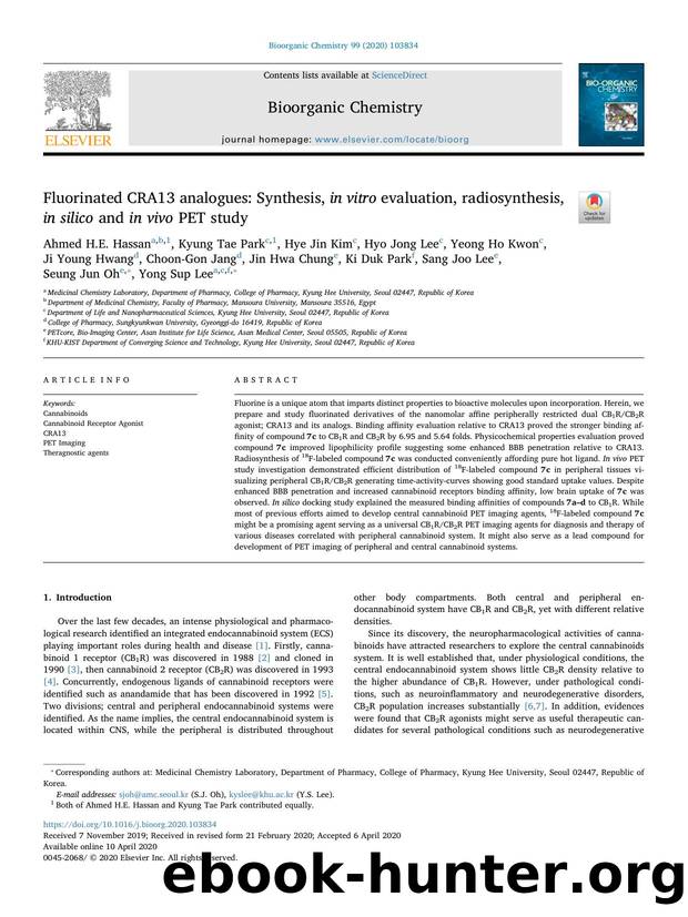 Fluorinated CRA13 analogues_ Synthesis, in vitro evaluation, radiosynthesis, in silico and in vivo PET study by unknow