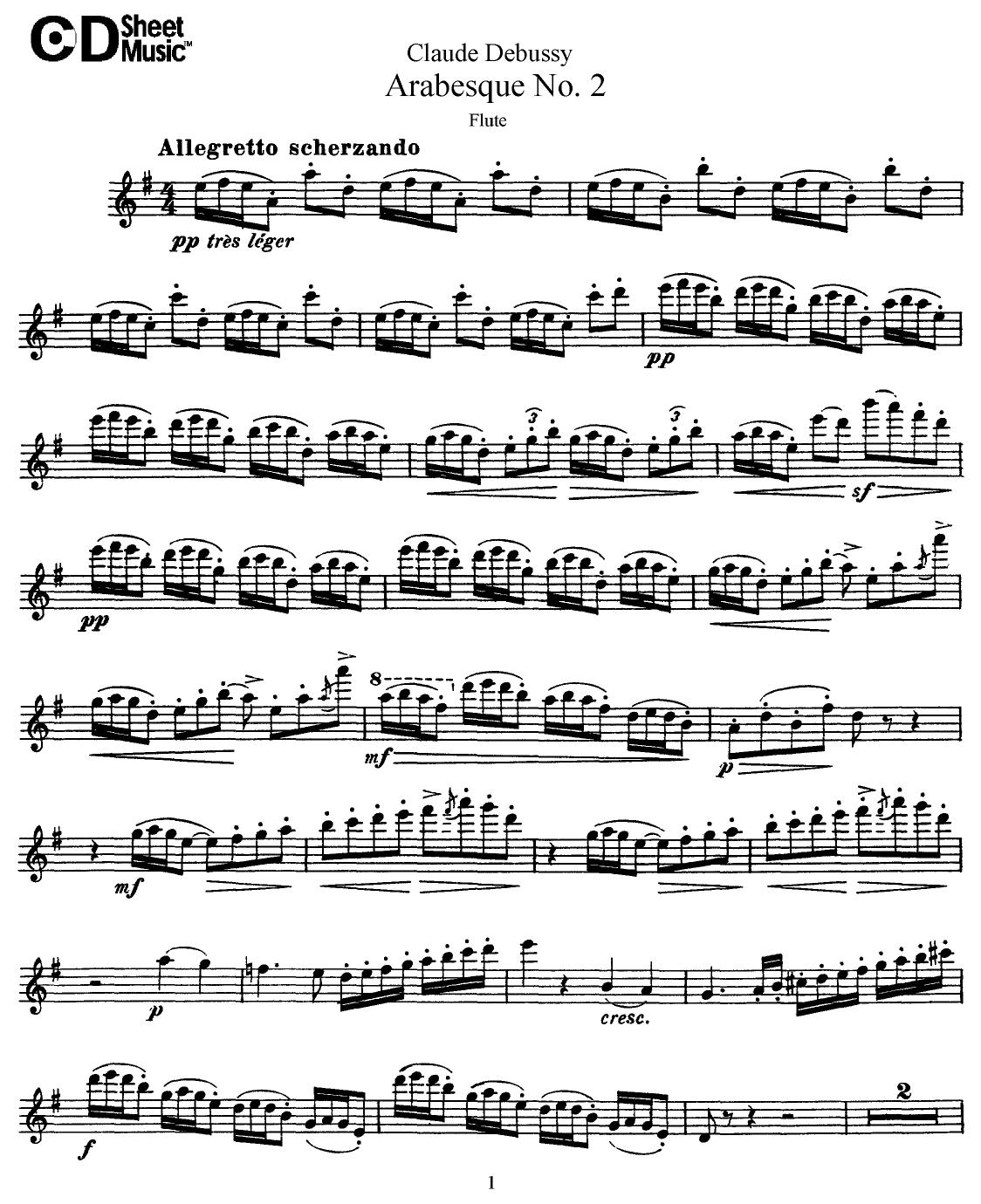 Flute Solos: Debussy, Part by WBaxley Music Subito Music Corp & Stephens Pub. Co