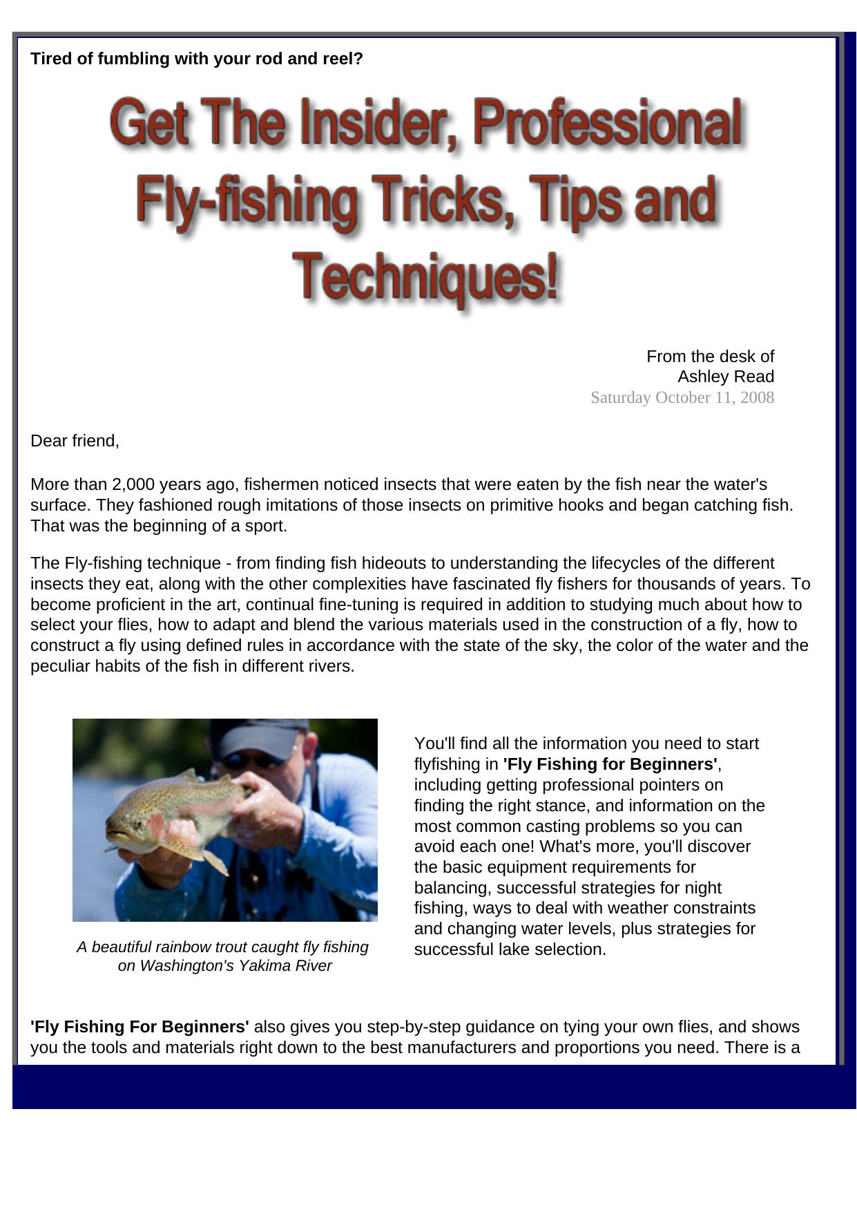 Fly Fishing For Beginners. by Best of Kuszter's Collection