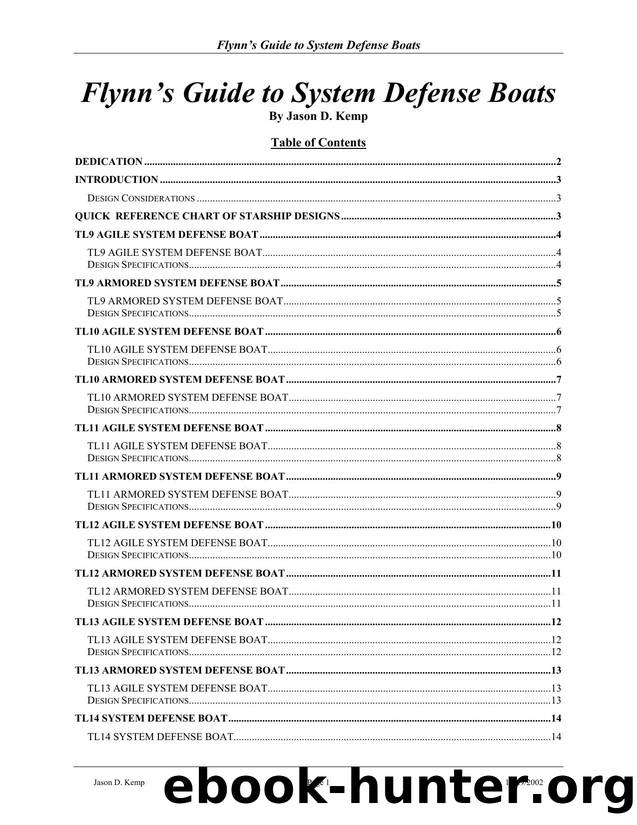 Flynn's Guide to System Defense Boats by Jason D. Kemp