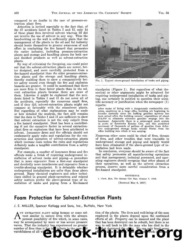Foam protection for solvent-extraction plants by Unknown