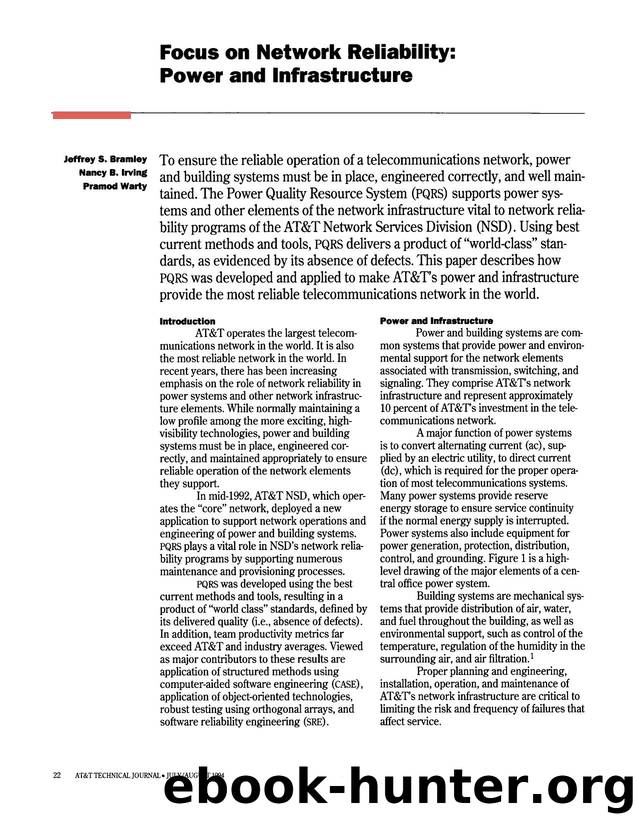Focus on Network Reliability: Power and Infrastructure by Unknown