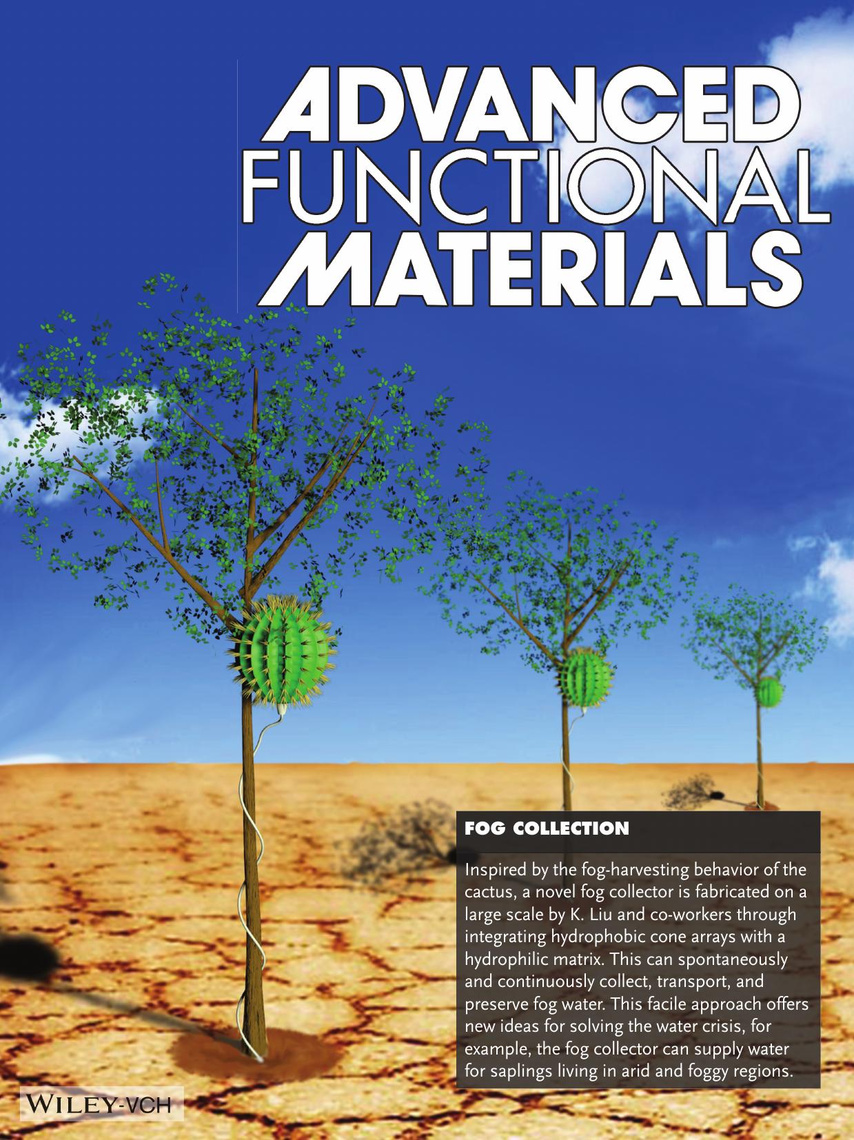 Fog Collection: Facile and LargeScale Fabrication of a CactusInspired Continuous Fog Collector (Adv. Funct. Mater. 212014) by f-w-209