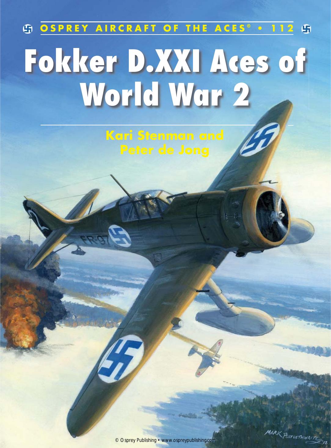 Fokker D.XXI Aces of World War 2 by Kari Stenman Chris Davey