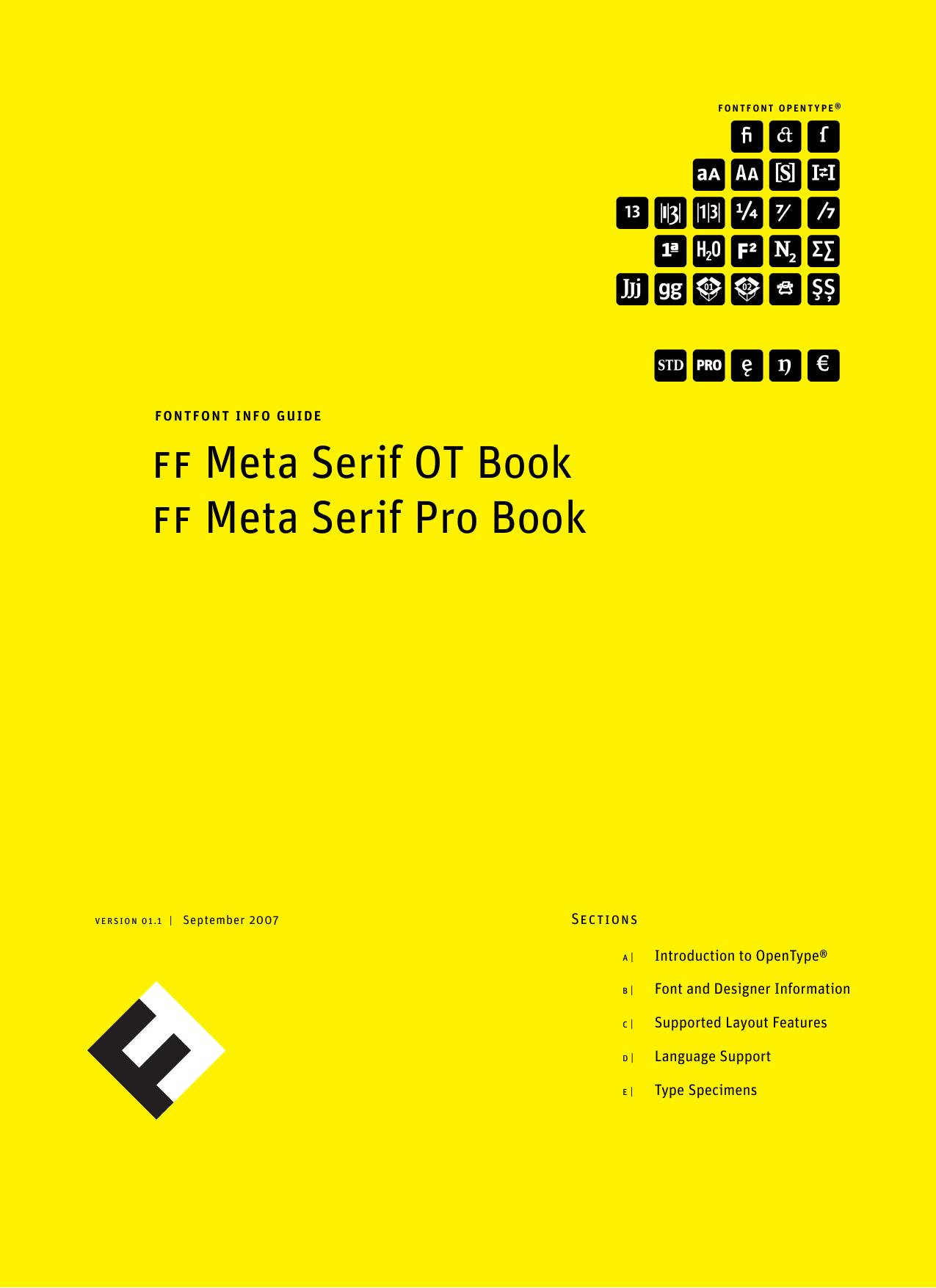 Font Shop International: FF Meta Serif OT Book by Font Shop International