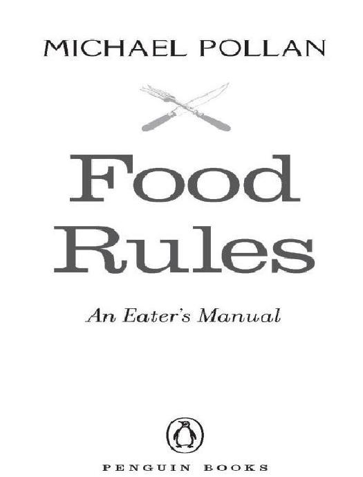 Food Rules by Pollan Michael
