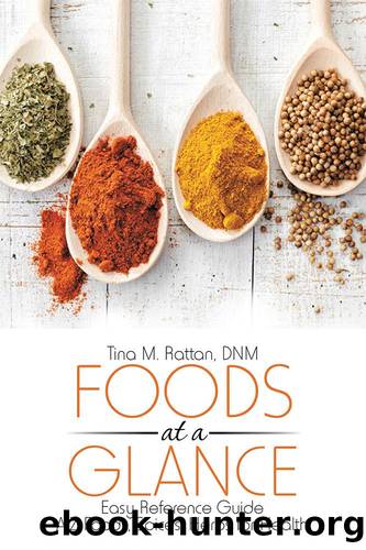 Foods At a Glance: Easy Reference Guide--A-Z Foods, Spices, Herbs for Health by Tina M. Rattan DNM