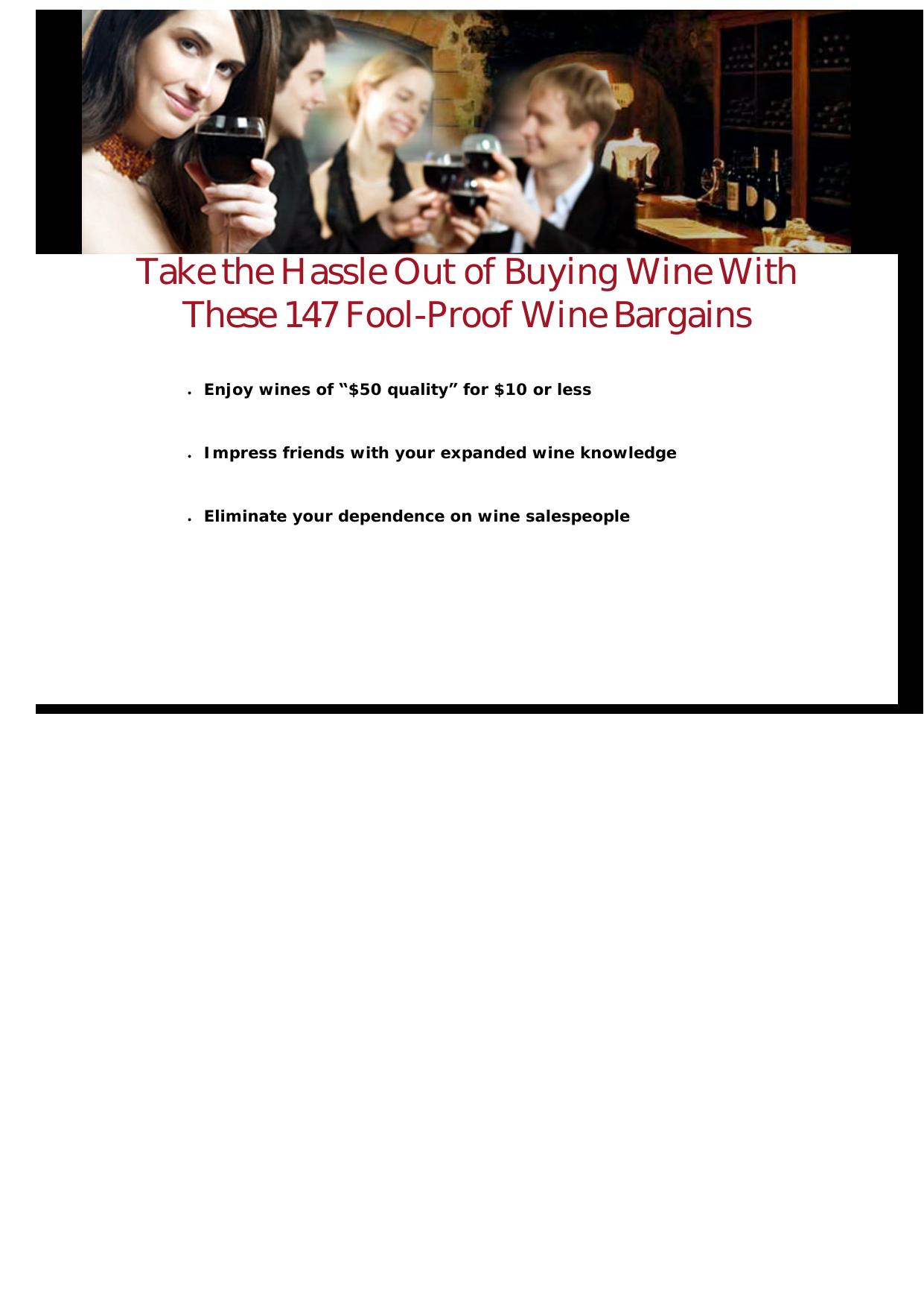 Fool-Proof Wine Values. by Best of Kuszter's Collection