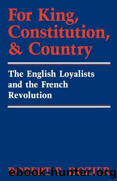 For King, Constitution, and Country by Robert Dozier