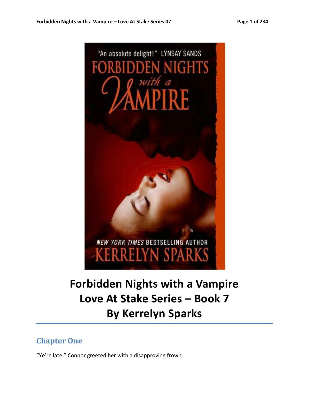 Forbidden Nights with a Vampire by Kerrelyn Sparks