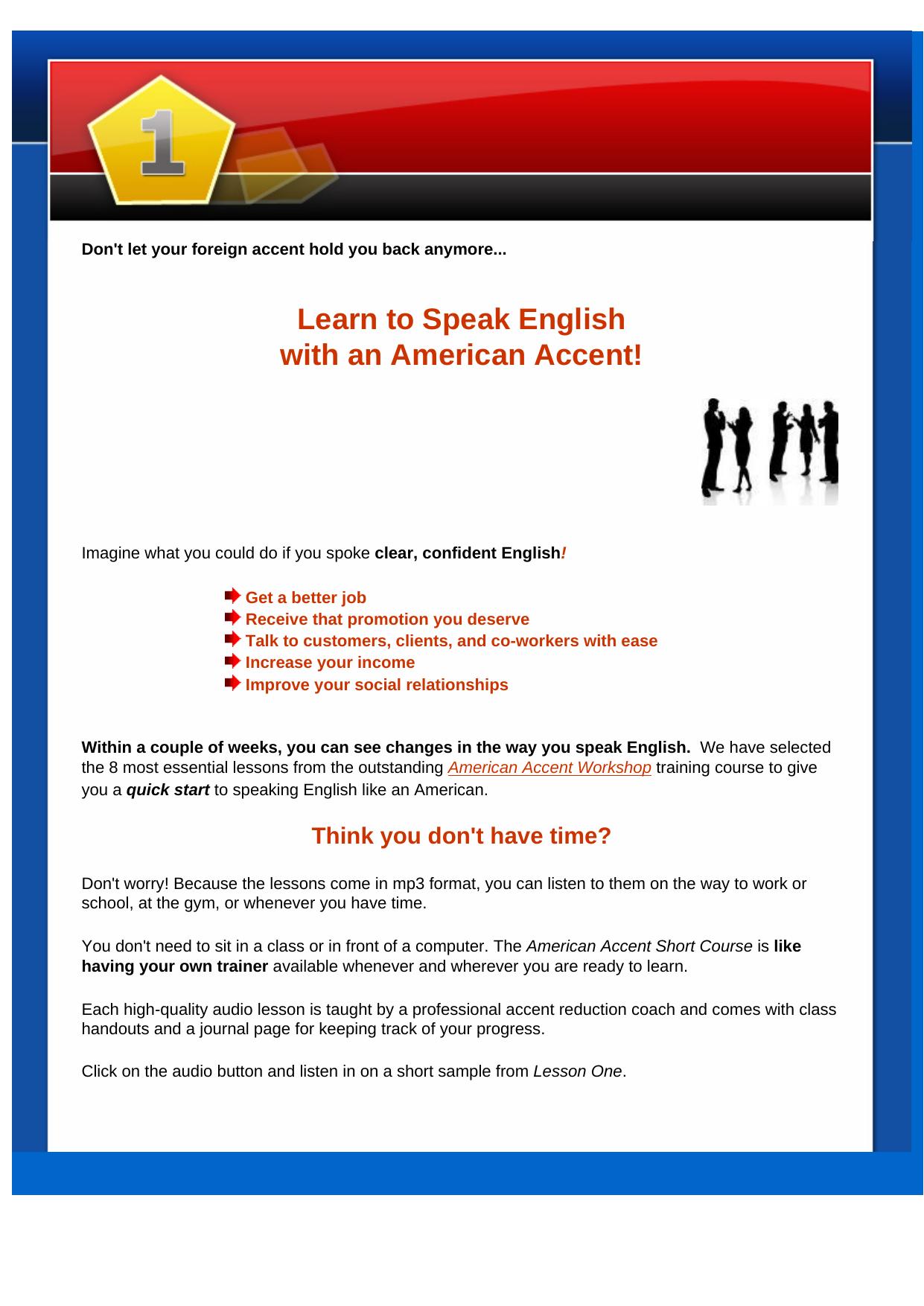 Foreign Accent Reduction- American Accent Course. by Best of Kuszter's Collection