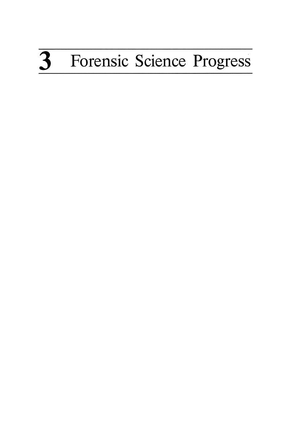 Forensic Science Progress by R. N. Smith (auth.) Prof. Dr. A. Maehly Prof. Dr. R. L. Williams (eds.)