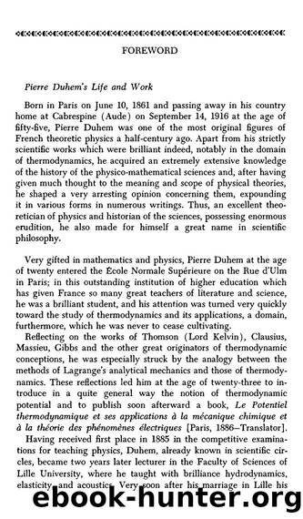 Foreword to 'Aim and Structure of Physical Theory' [Duhem] (1953) by Louis de Broglie