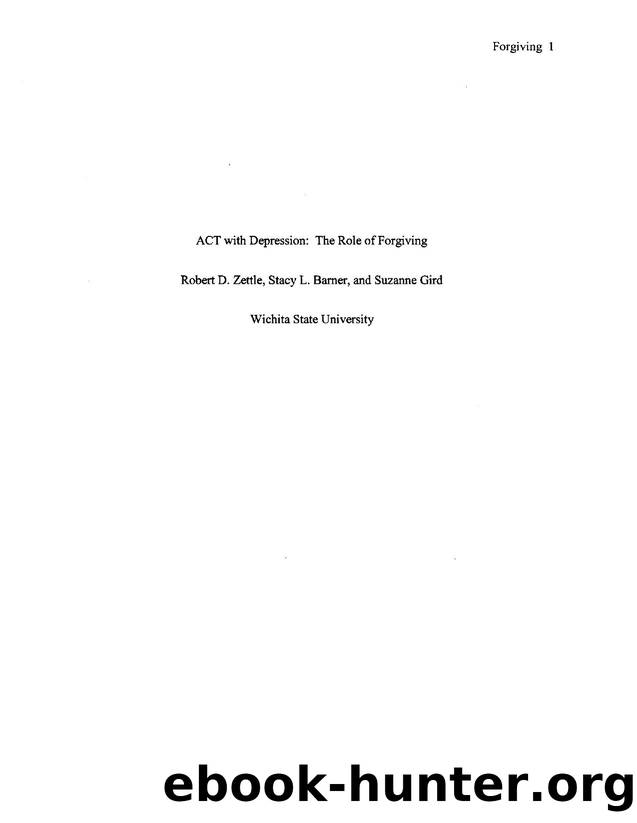 Forgiveness Chapter by Unknown