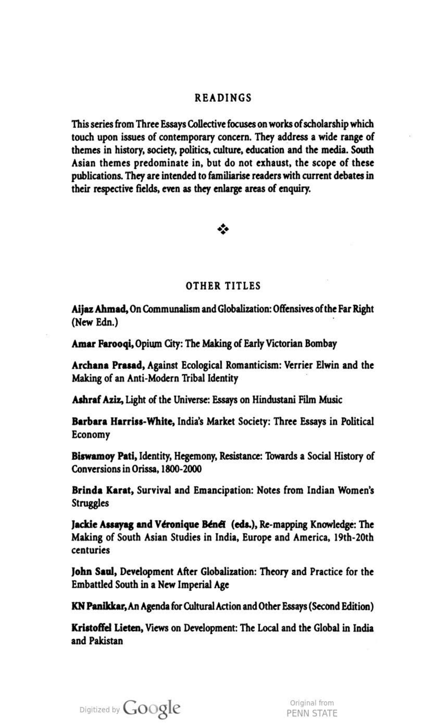 Forms of Collective Violence: Riots, Pogroms, & Genocide in Modern India by Paul R. Brass