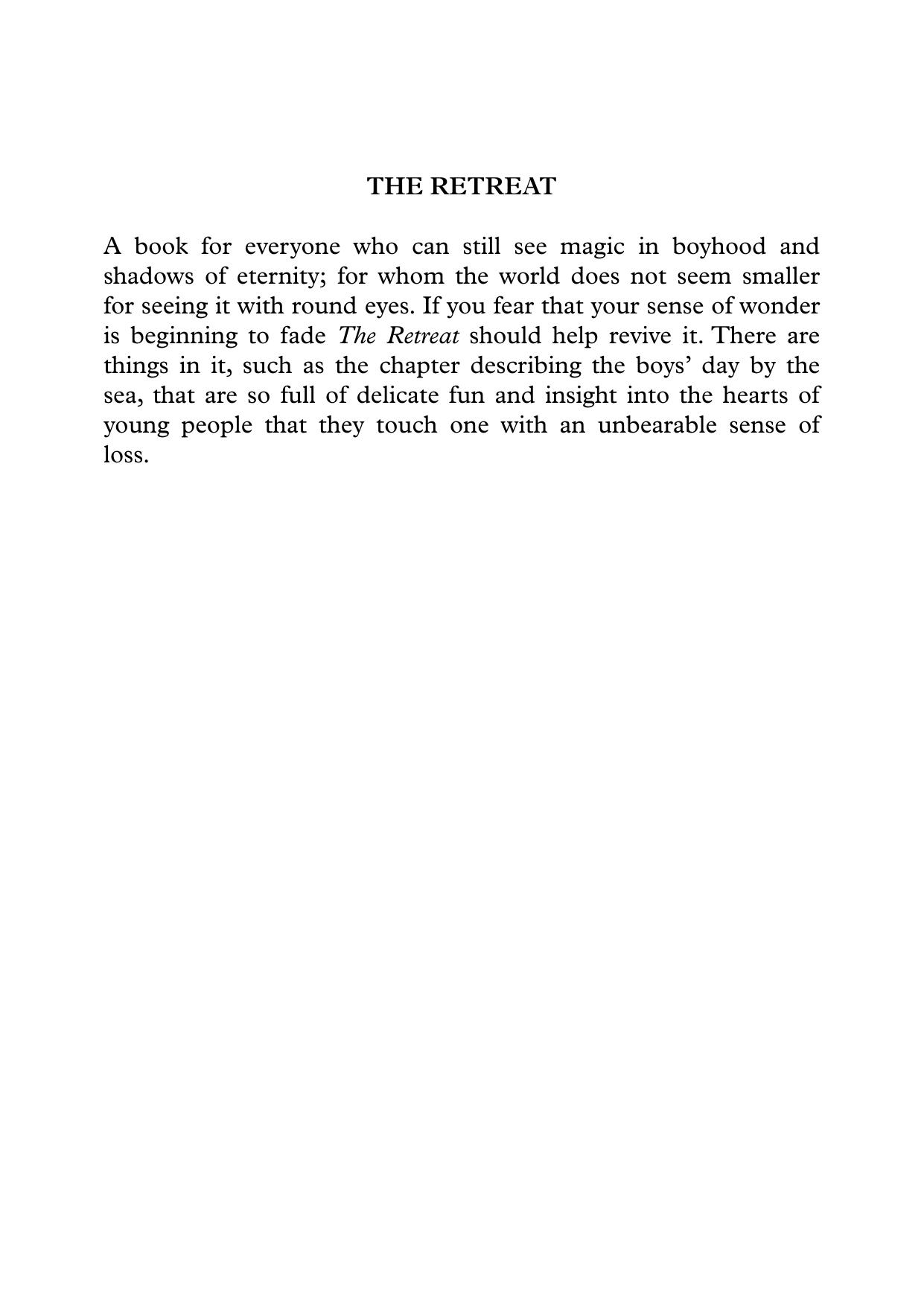 Forrest Reid by The Retreat (pdf)